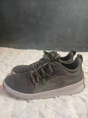 Sorel Shoes Womens 7.5 Out N About Plus Sneakers Green Mesh Waterproof